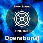 Slow speed. Operational Engine icon