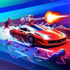 Zombie Car - fast gun shooting iOS Icon