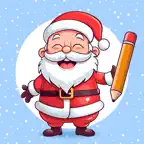 Christmas drawings – colorbook iOS Icon