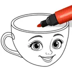 Coloring Page ASMR Drawing iOS Icon