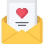 Digital invitation icon