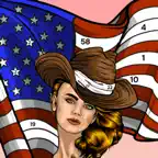 America Tattoo Color by Number iOS Icon