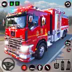 Firefighter Truck Games 3D iOS Icon