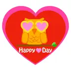 cute Valentine greetings iOS Icon