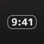 Floating Clock iOS Icon
