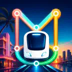 Miami Subway Map iOS Icon