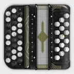 Accordion Chromatic Button iOS Icon