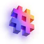 Hashtag AI: Caption Generator iOS Icon