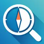 検索場所の方角がわかるコンパス:Search Compass iOS Icon