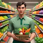 Supermarket Manager 3D Store iOS Icon