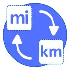 Miles to km iOS Icon