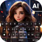 AI Photo Background Keyboard iOS Icon