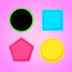 幼儿早教启蒙-幼儿游戏形状和颜色拼图游戏 iOS Icon