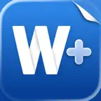 Word pad + Docx, PDF, AI Write iOS Icon