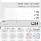 Rolled Paper Calculator Flat icon