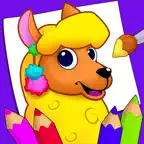 Coloring book for painting iOS Icon
