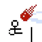 Jumping Stick Man Fire Meteor iOS Icon