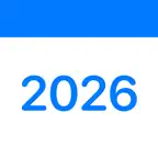 Blue Health Calendar iOS Icon