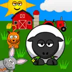 Funny Animals for toddlers: Discover farm animals and the wildlife of savanna, forest and jungle, with lifelike sounds and cute animations iOS Icon