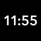 Simple clock - clean & genius iOS Icon