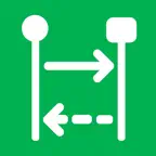 Simple Sequence Diagram AI iOS Icon