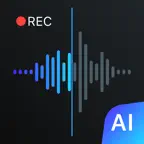 Voice Recorder & Transcribe AI iOS Icon