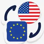 Dollars to Euros Conversions iOS Icon