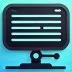 Simple Text Teleprompter iOS Icon