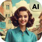 AI Retro Photos : Retro Look iOS Icon