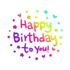 Colorful Happy Birthday iOS Icon