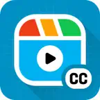 Captions Video: Video Compress iOS Icon