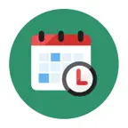 Clock in-out System iOS Icon