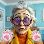 Prankster Granny Cat Life iOS Icon