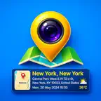 GPS Map Camera – Time Stamp iOS Icon