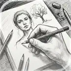 Turn Photo into Drawing iOS Icon
