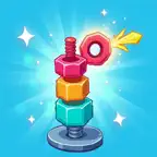 Screw & Bolt Sort Puzzle 3D iOS Icon