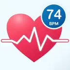 Heart Rate Monitor: BP & Sugar iOS Icon