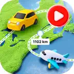 Travel Route Animation Video icon
