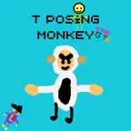 T Posing Monkey iOS Icon