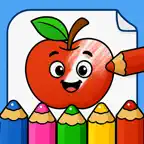 Toddler coloring: kids games icon