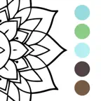 Mandala Coloring By Numbers iOS Icon