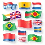 Moving Country Flags Stickers iOS Icon