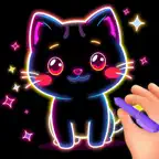 Glow Art Drawing - Doodle App iOS Icon