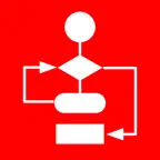 Simple Flowchart iOS Icon