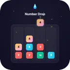 Number Drop Galaxy iOS Icon