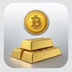 Live Bitcoin Gold Silver Price iOS Icon