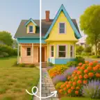 AI Garden Design: AI Landscape iOS Icon