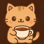 Coffee Cat Stickers iOS Icon