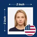 Green Card Photo Maker App iOS Icon