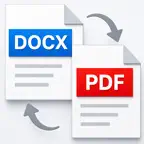 PDF to Word - docx iOS Icon